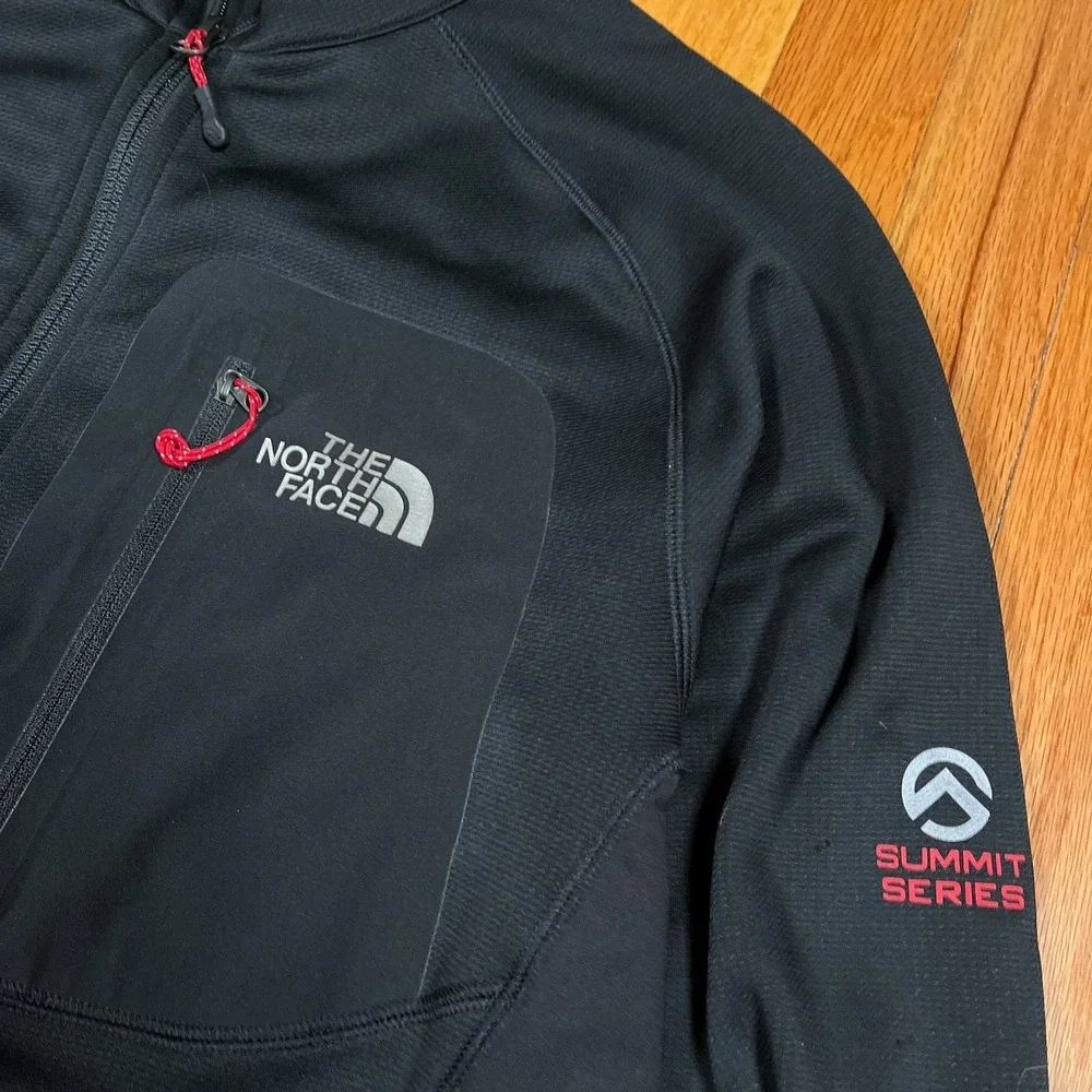 The North Face Summit Series Black Jacket Fleece Men's Medium AJ0G